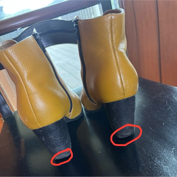 CHARLOTTE STONE size 9 mustard yellow booties - Picture 16 of 16